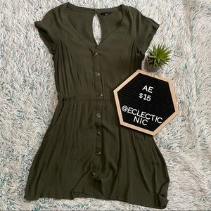 American Eagle Button Dress